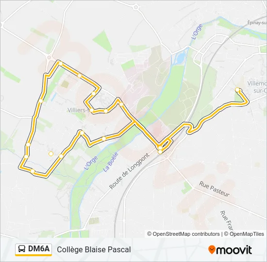 DM6A Bus Line Map