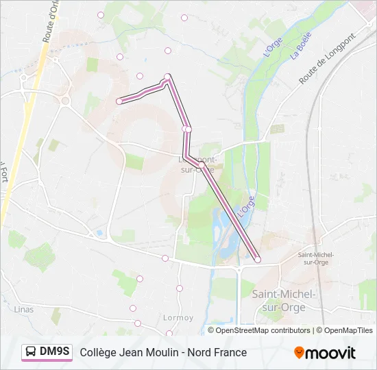 DM9S Bus Line Map