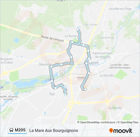 M20S Bus Line Map