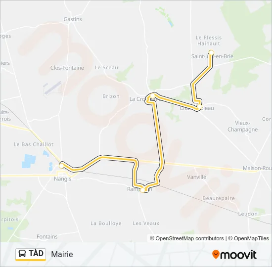 TÀD Bus Line Map