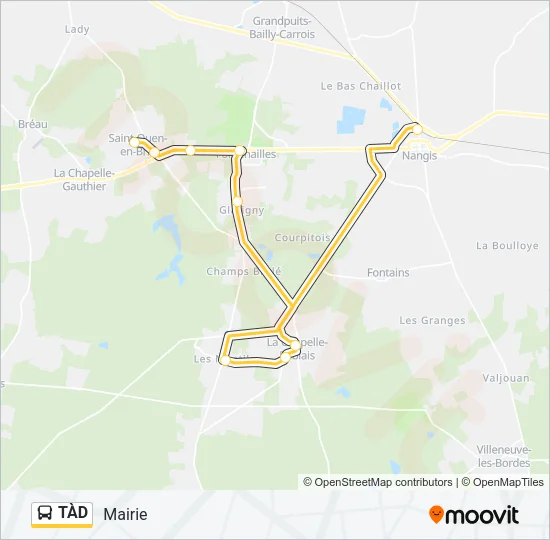 TÀD Bus Line Map