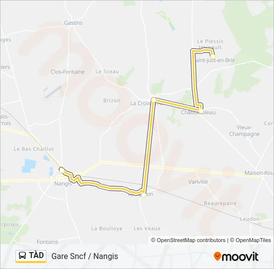 TÀD Bus Line Map
