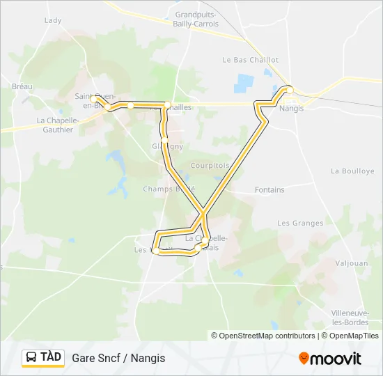 TÀD Bus Line Map