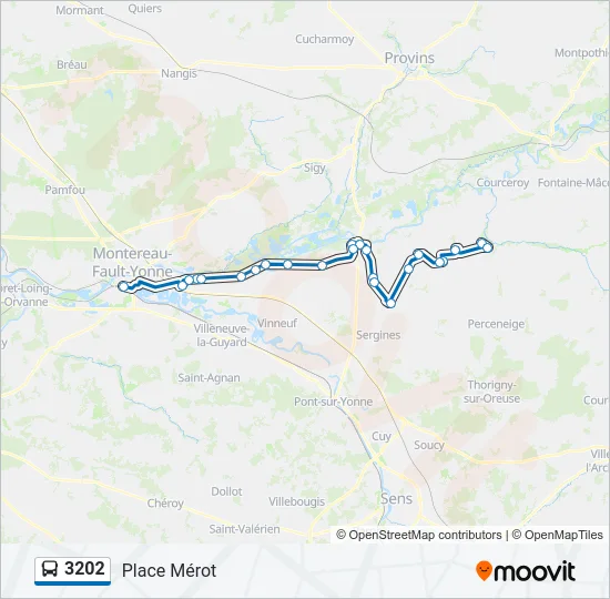 3202 Bus Line Map