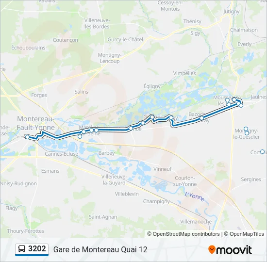 3202 Bus Line Map