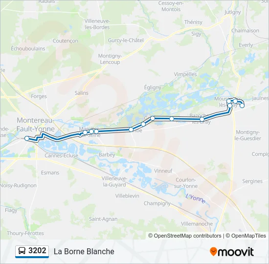 3202 Bus Line Map