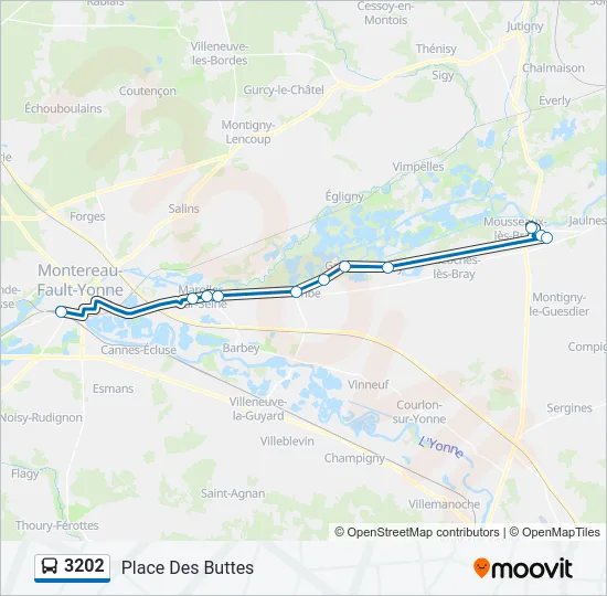 3202 Bus Line Map
