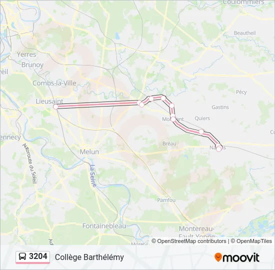 3204 Bus Line Map