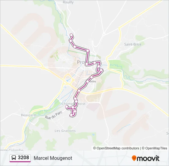 3208 Bus Line Map