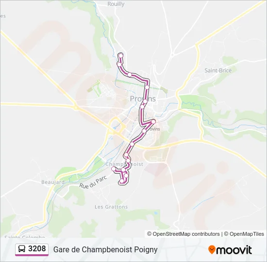 3208 Bus Line Map