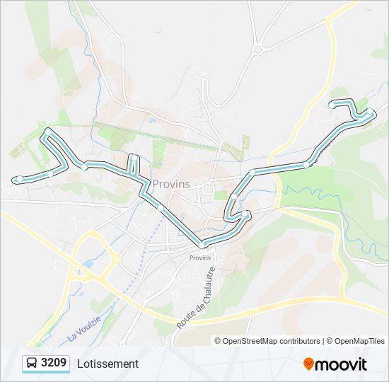 3209 bus Line Map