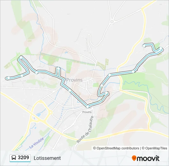 3209 Bus Line Map