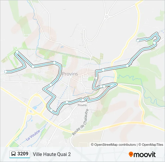 3209 Bus Line Map