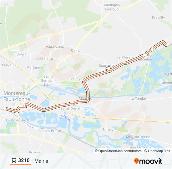 3210 Bus Line Map
