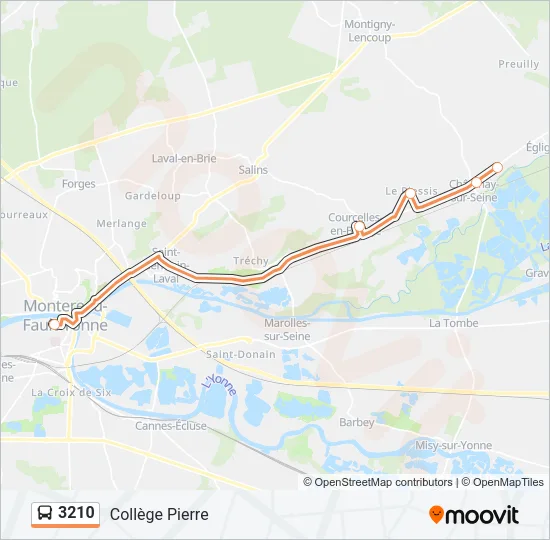 3210 Bus Line Map