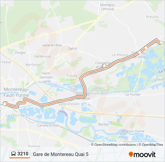 3210 Bus Line Map