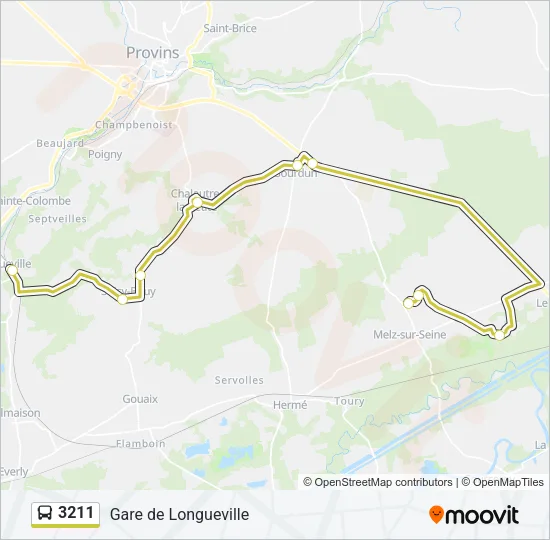 3211 Bus Line Map