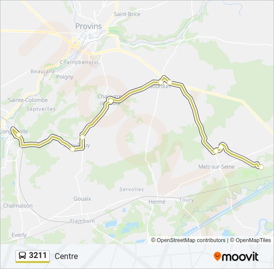 3211 bus Line Map