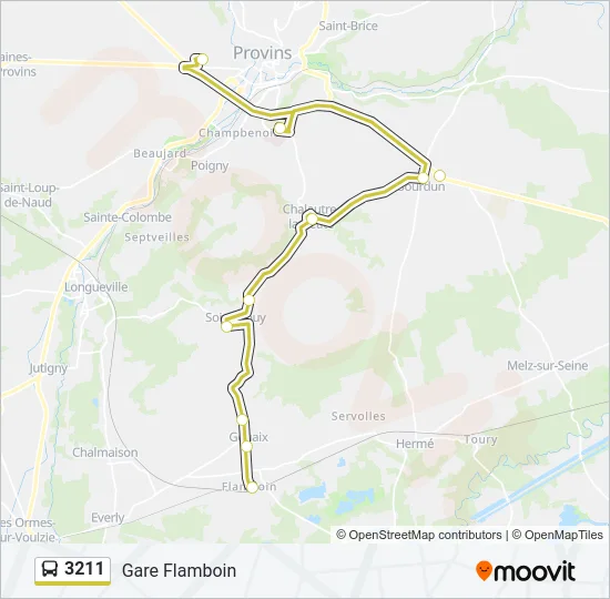 3211 Bus Line Map