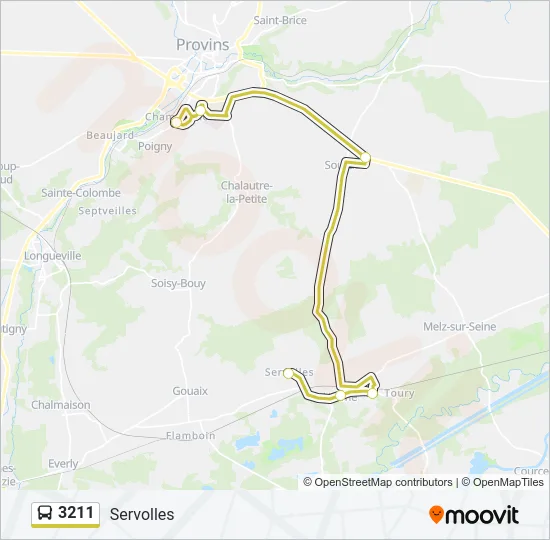 3211 Bus Line Map