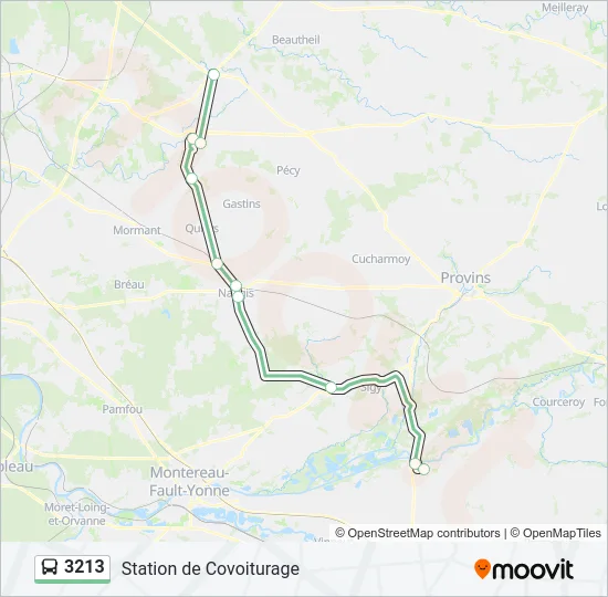 3213 Bus Line Map