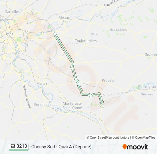 3213 Bus Line Map