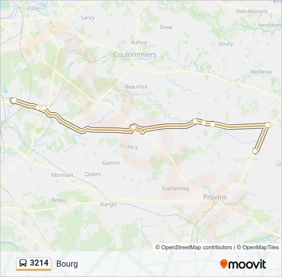 3214 Bus Line Map