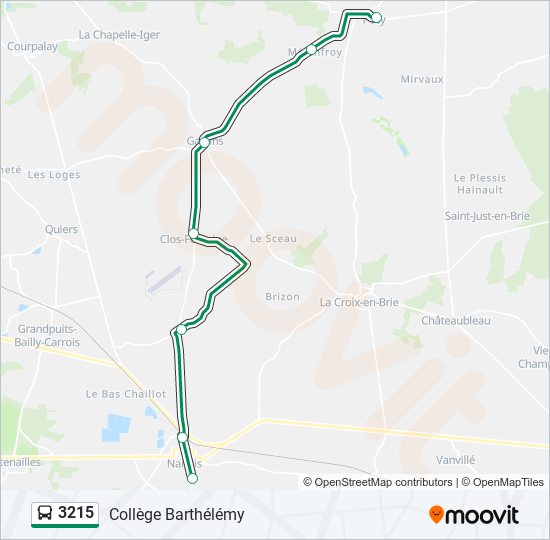 3215 bus Line Map