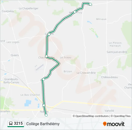 3215 Bus Line Map