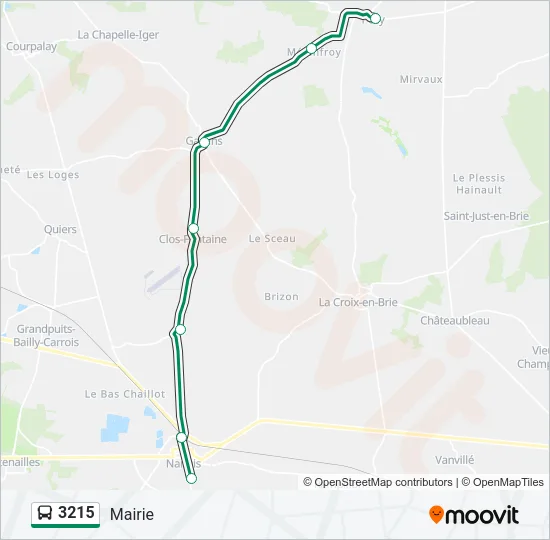 3215 Bus Line Map
