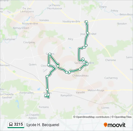 3215 Bus Line Map