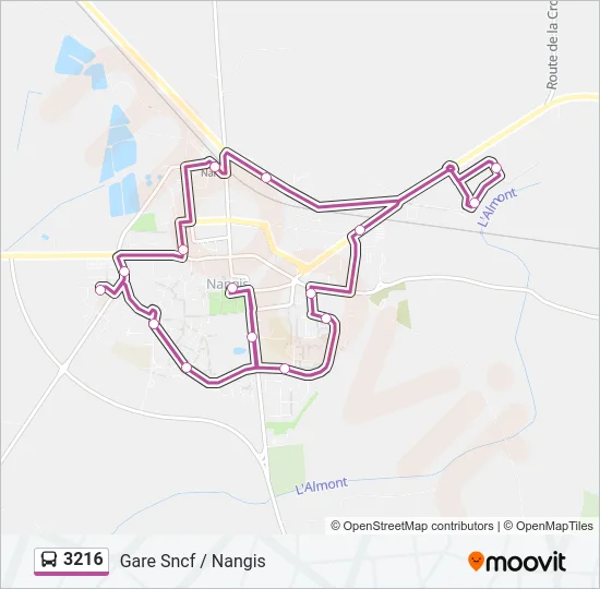 3216 Bus Line Map