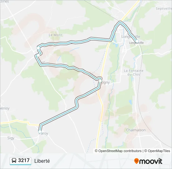 3217 Bus Line Map
