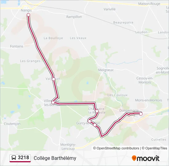 3218 Bus Line Map