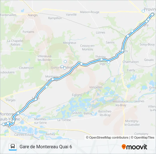 EXPRESS07 Bus Line Map