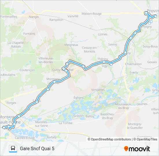 EXPRESS07 Bus Line Map