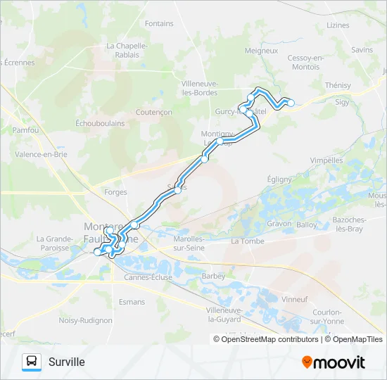 EXPRESS07 Bus Line Map