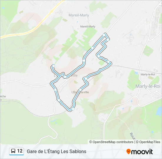 12 Bus Line Map