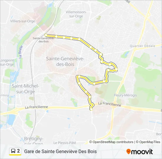 2 Bus Line Map
