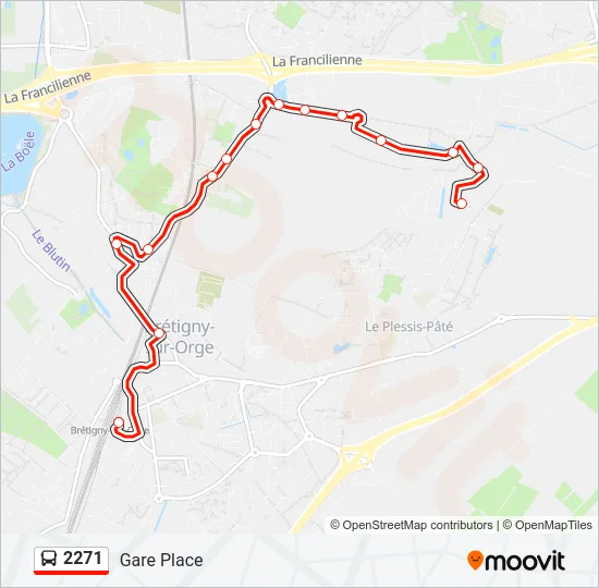 2271 Bus Line Map