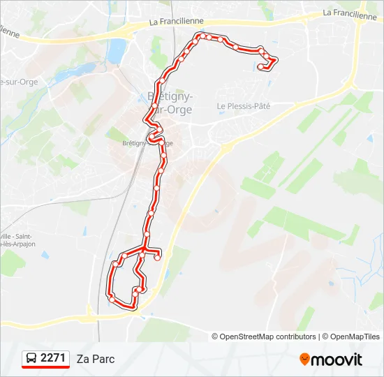 2271 Bus Line Map