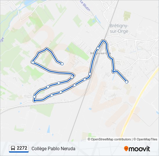 Mapa de 2272 de autobús