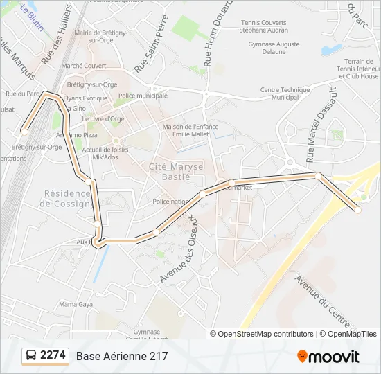 2274 Bus Line Map