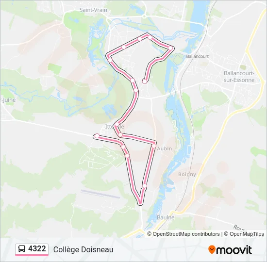 4322 Bus Line Map