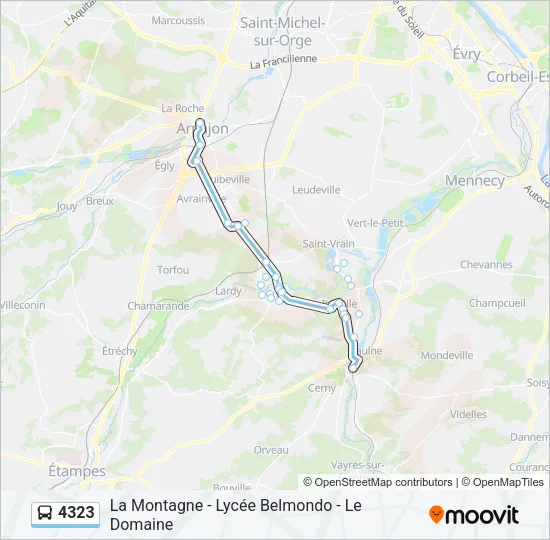 4323 Bus Line Map