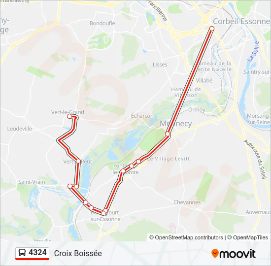4324 Bus Line Map