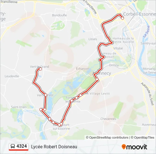 4324 Bus Line Map