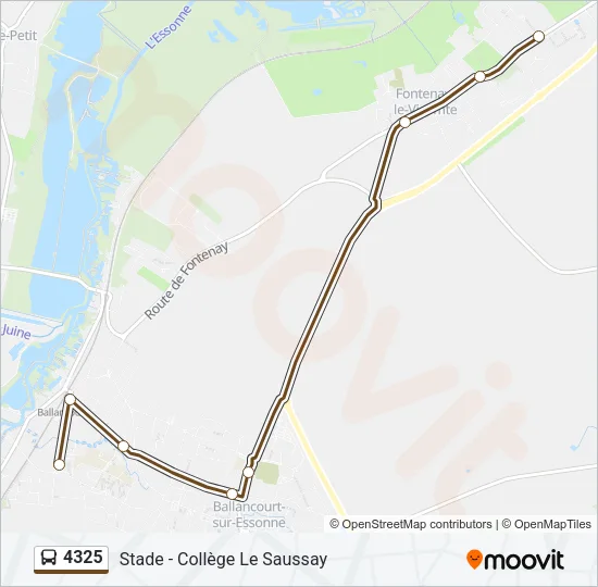 4325 Bus Line Map