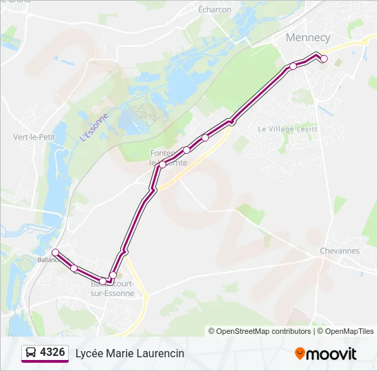4326 Bus Line Map