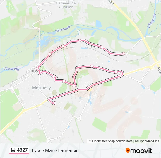 4327 Bus Line Map